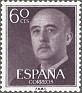 Spain 1955 General Franco 60 CTS Brown & Grey Edifil 1150. Spain 1955 1150 Franco. Uploaded by susofe